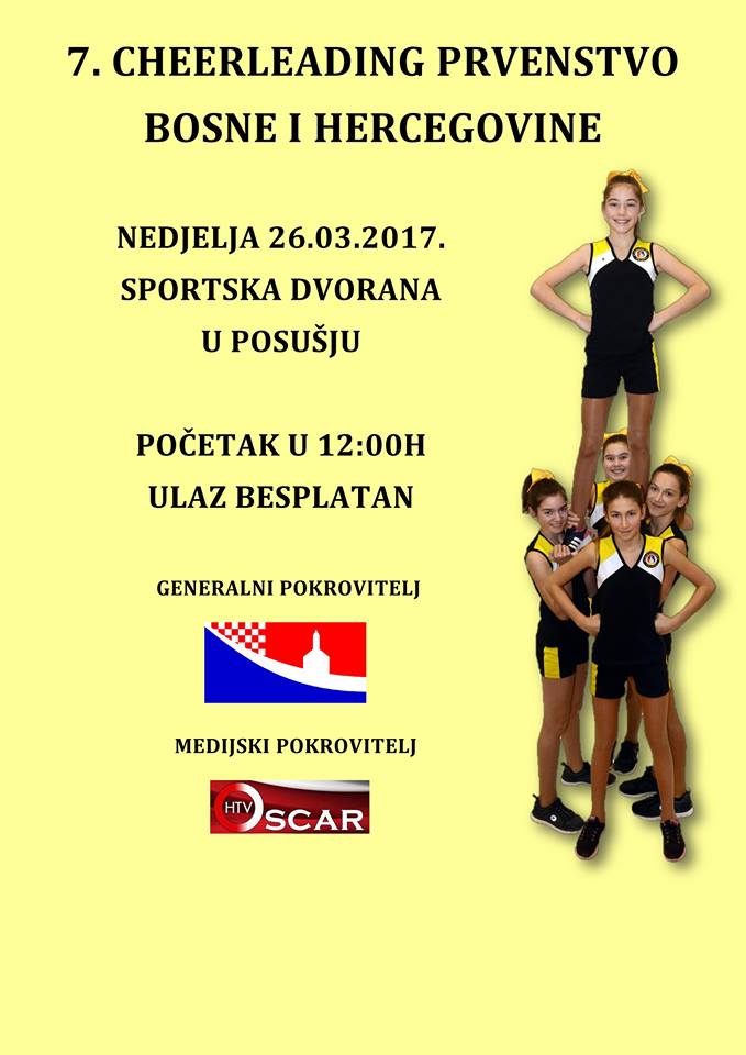 Najava: 7. Cheerleading prvenstvo BiH u Posušju