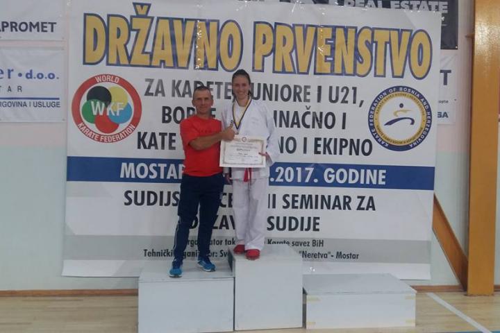 Sport: Ivana Galić iz Posušja izborila plasman na Svjetsko prvenstvo u karateu