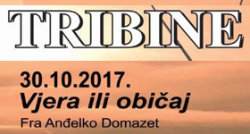 Najava tribine Vjera i običaj