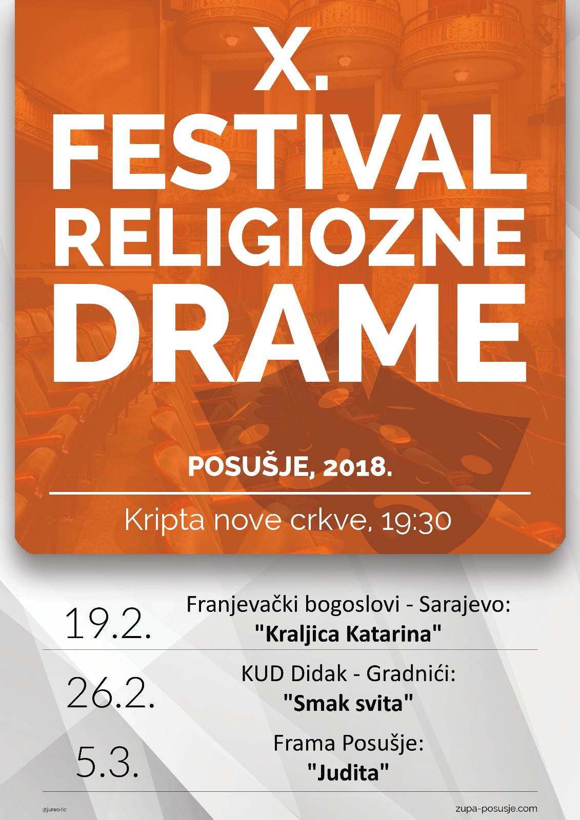 Najava: Deseti festival religiozne drame