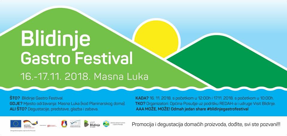 USKORO 1. BLIDINJE GASTRO FESTIVAL : BOGATA ZABAVA UZ PROMOCIJU, DEGUSTACIJU I PRODAJU LOKALNIH PROIZVODA