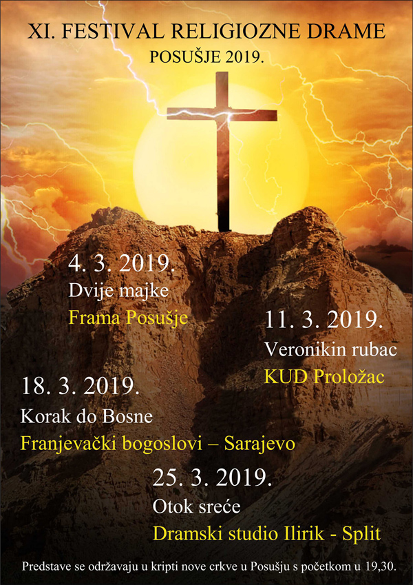 XI. Festival religiozne drame – Posušje 2019.