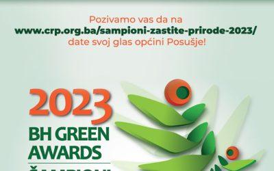 Općina Posušje nominirana je za nagradu „Šampioni zaštite prirode, BiH Green Awards“ 2023: Izdvojite minut i glasujte za Posušje!
