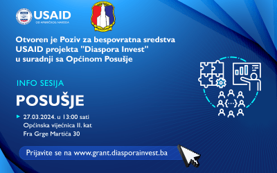 Poziv na Info susret o zajedničkom fondu Općine Posušje i USAID projekta “Diaspora Invest”